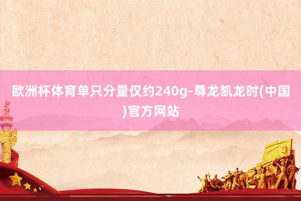 欧洲杯体育单只分量仅约240g-尊龙凯龙时(中国)官方网站